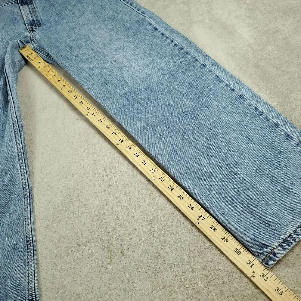 Levis 550 Jeans Mens 36x32 Blue Light Wash Relaxed Fit Tapered Leg Denim Pants
